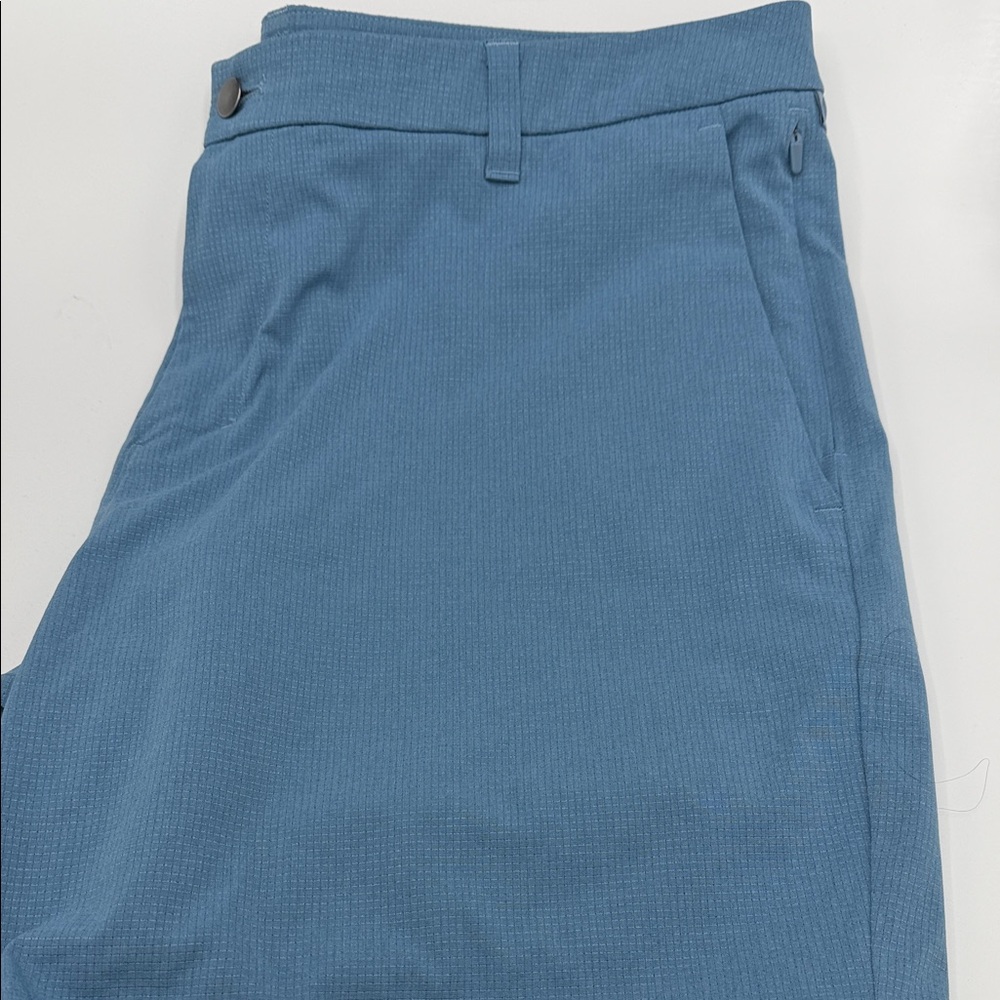 lululemon athletica Blue and Black Men Shorts